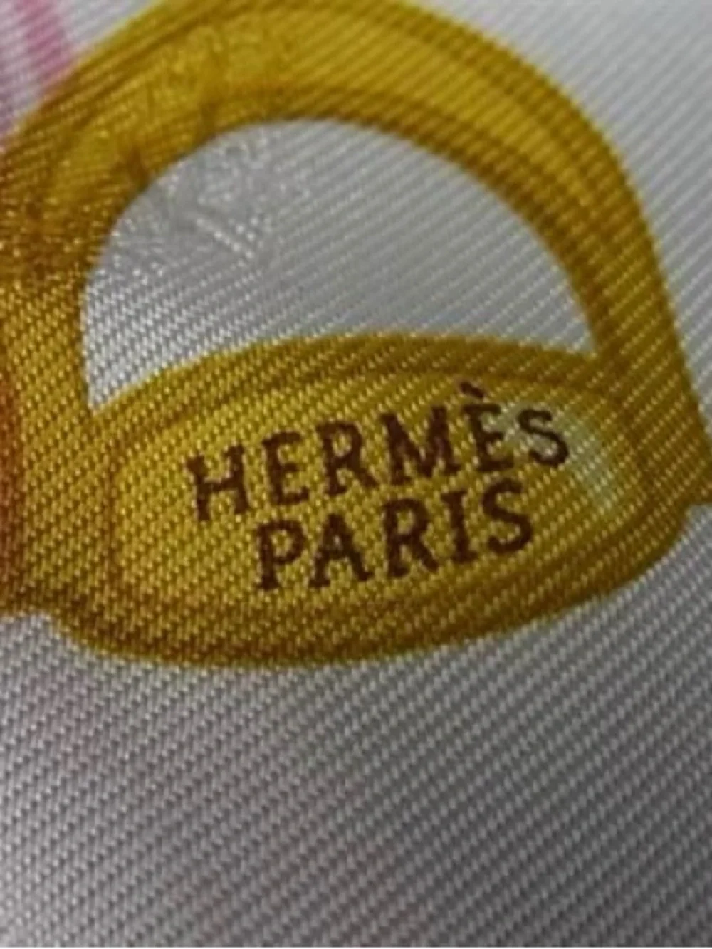 HERMES Garde Robe Pop Twilly 100% Silk Ribbon Scart White x Multicolor